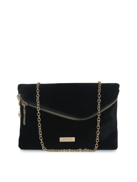 

Kazo Black Solid Clutch