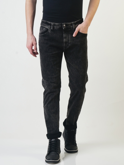 

Blue Saint Men Charcoal Slim Fit Mid-Rise Clean Look Jeans