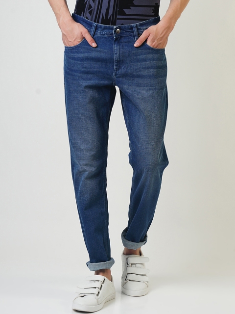 

Blue Saint Men Blue Slim Fit Mid-Rise Clean Look Jeans