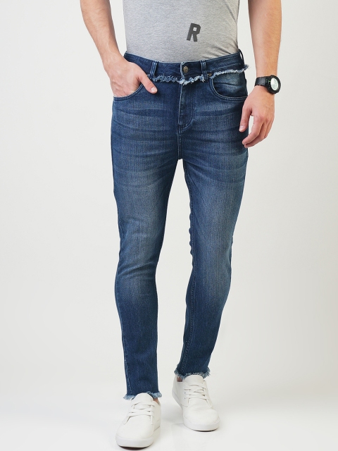 

Blue Saint Men Blue Slim Fit Mid-Rise Light Faded Jeans