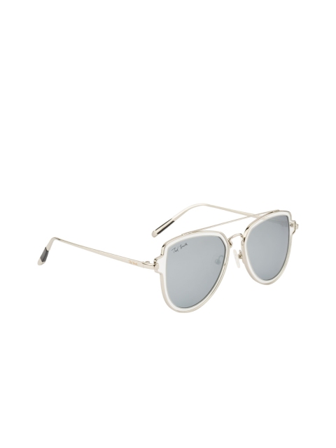 

Ted Smith Unisex Aviator Sunglasses, Grey