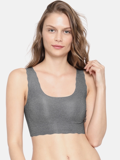 

Wacoal Grey Solid Non-Wired Lightly Padded Everyday Bra