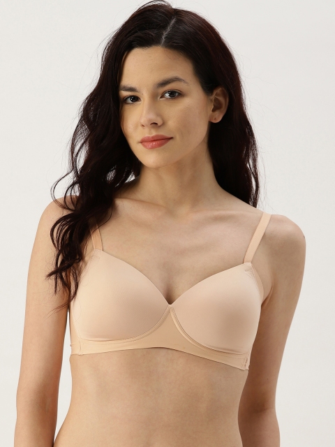 

Wacoal Beige Solid Non-Wired Lightly Padded Everyday Bra