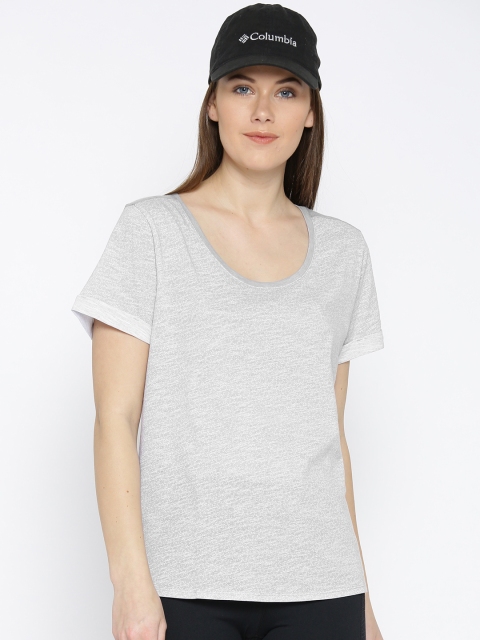 

Columbia Women Grey Sandy River Printed Outdoor & Gym T-shirt