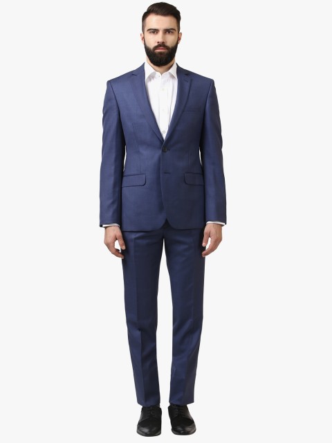 

Raymond Men Blue Single-Breasted Suit