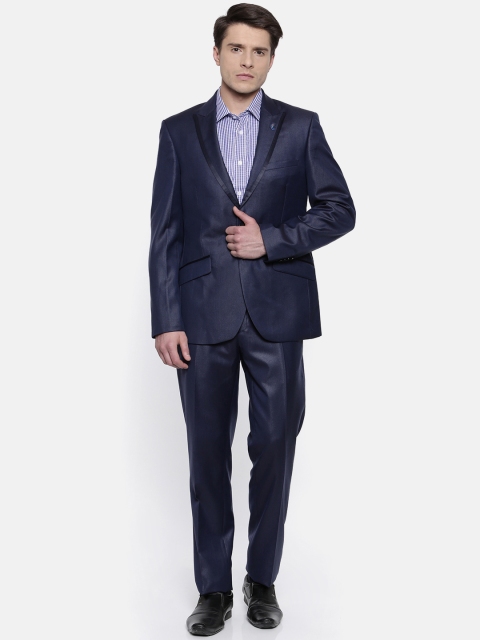 

Raymond Blue Solid Slim Fit Single Breasted Formal Suit