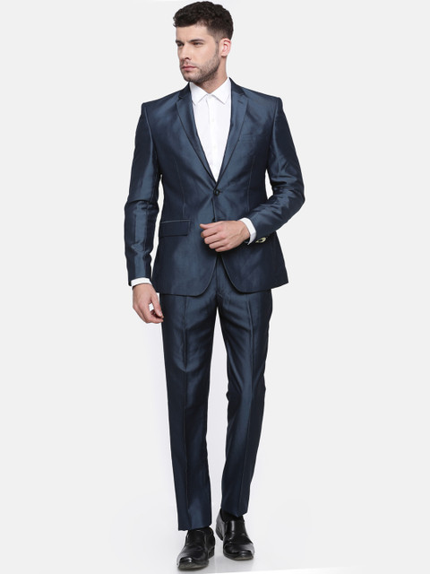 

Park Avenue Blue Super Slim Fit Single-Breasted Formal Suit