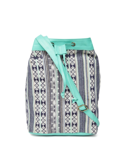 

Kanvas Katha Black & White Self-Design Sling Bag
