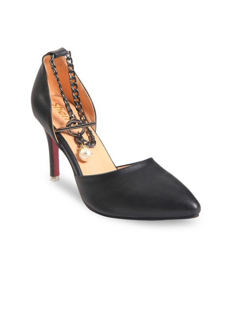 

Sherrif Shoes Women Black Solid Pumps