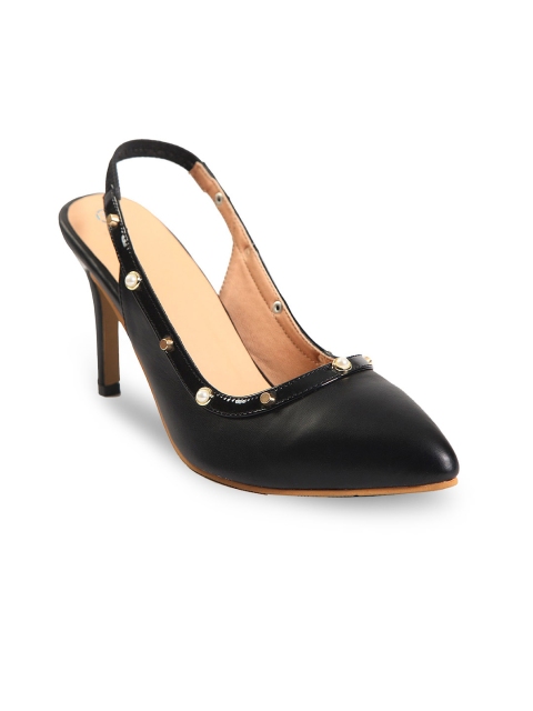 

Sherrif Shoes Women Black Solid Pumps