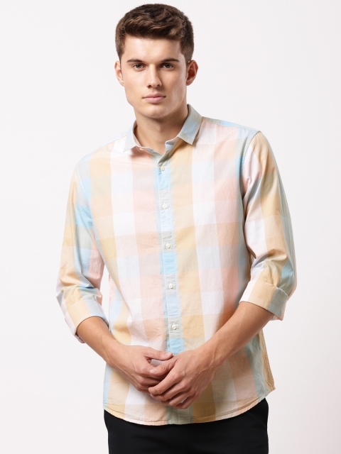 

ether Men Multicoloured Slim Fit Checked Casual Shirt, Multi