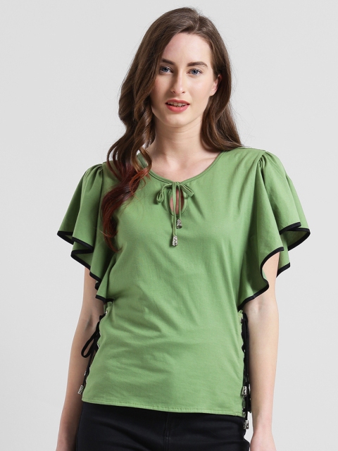 

Texco Women Green Solid Top
