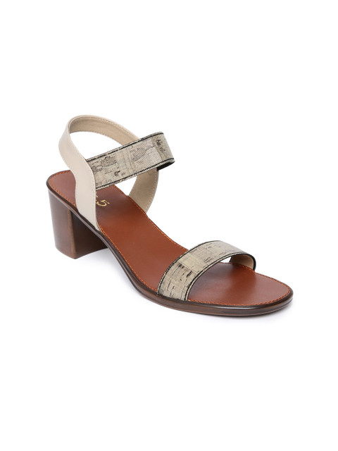 

Inc 5 Women Beige Printed Sandals