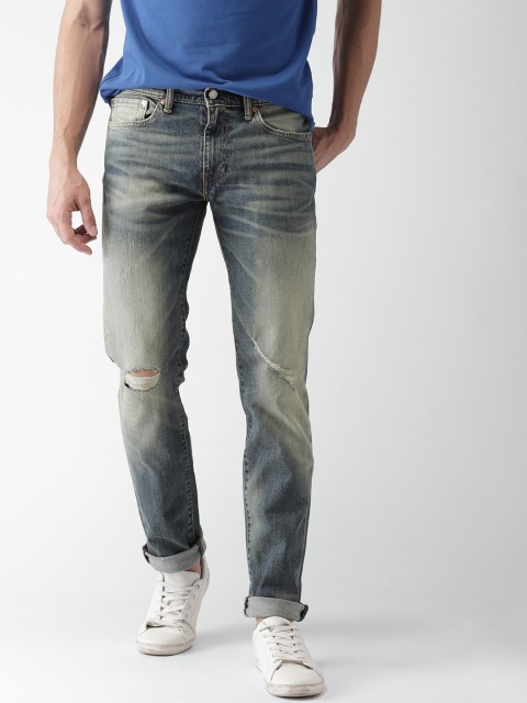 

Levis Men Blue Slim Fit Mid-Rise Mildly Distressed Stretchable Jeans 511
