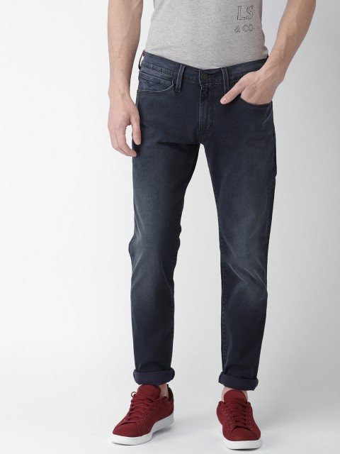 

Levis Men Blue Slim Fit 501 Mid-Rise Clean Look Stretchable Jeans
