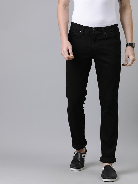 

Levis Redloop Men Black 511 Slim Fit Mid-Rise Clean Look Stretchable Jeans