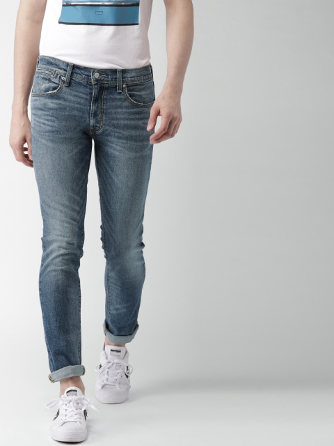 

Levis Men Blue Skinny Fit Mid-Rise Clean Look Stretchable Jeans 65504