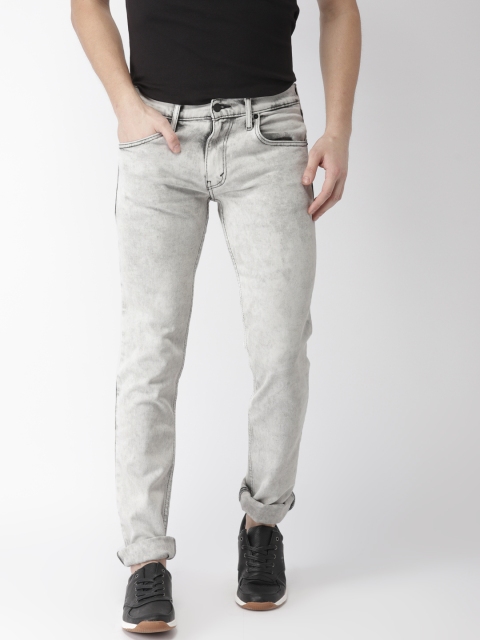

Levis Men Grey Skinny Fit Mid-Rise Clean Look Stretchable Jeans