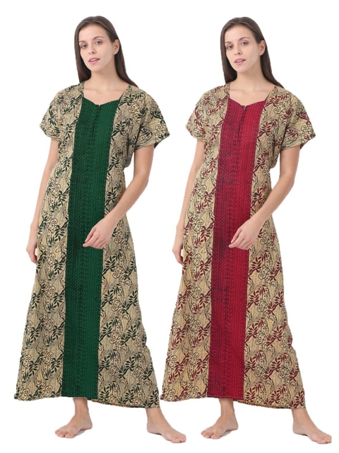 

Klamotten Pack of 2 Nightdresses 242Rd21-242G21, Beige