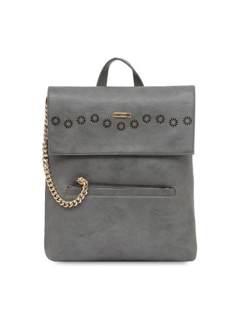

ESBEDA Women Grey Solid Backpack
