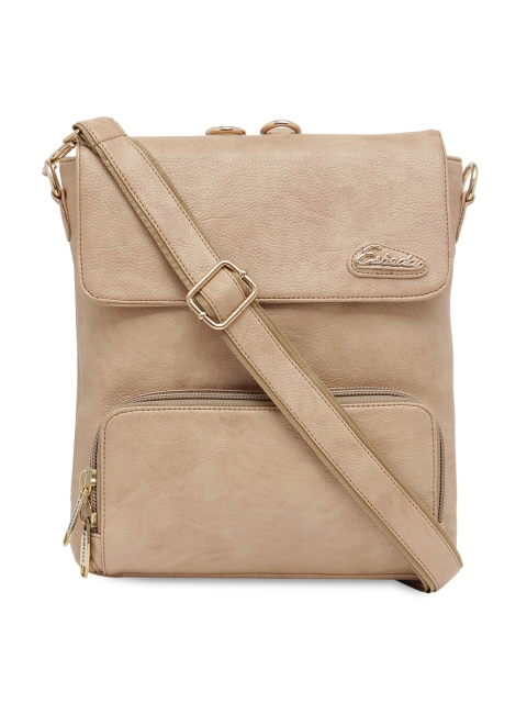 

ESBEDA Women Beige Solid Backpack