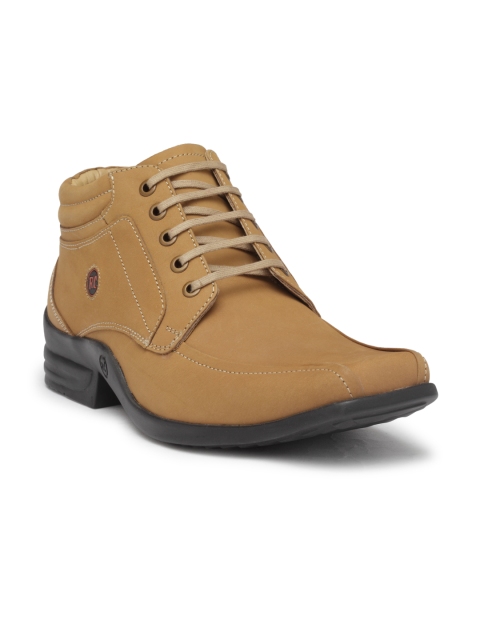 

Red Chief Men Tan Brown Leather Flat Boots
