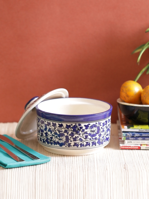 

VarEesha Blue Hand Made Stoneware Bowl