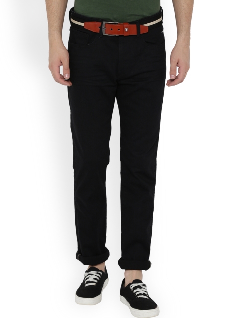 

V Dot Men Black Slim Fit Mid-Rise Clean Look Stretchable Jeans