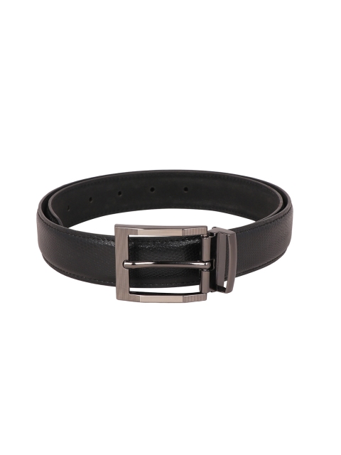 

OsaiZ Men Black Textured Belt
