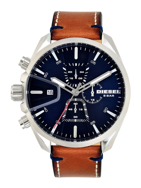 

DIESEL Men Blue & Silver-Toned Analogue Watch