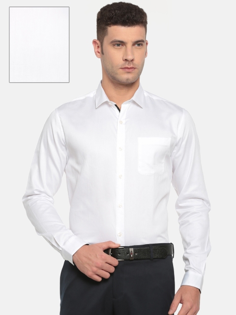

Excalibur Men White Classic Regular Fit Solid Formal Shirt