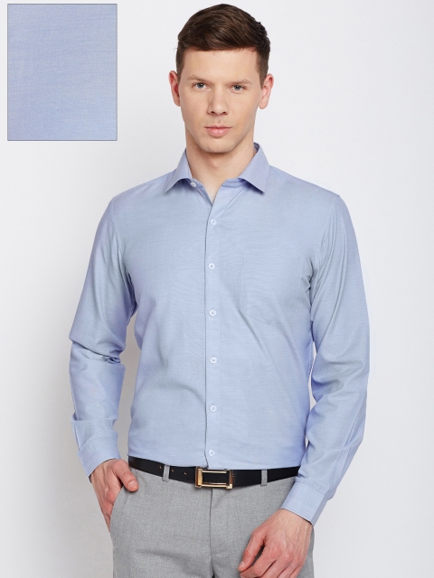 

Excalibur Men Blue Classic Fit Solid Formal Shirt