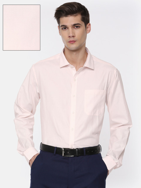 

Excalibur Men Pink Regular Fit Solid Formal Shirt