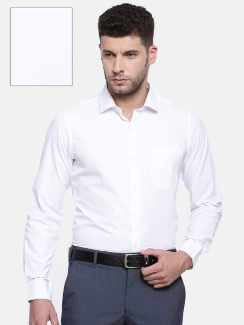 

Excalibur Men White Regular Fit Solid Formal Shirt