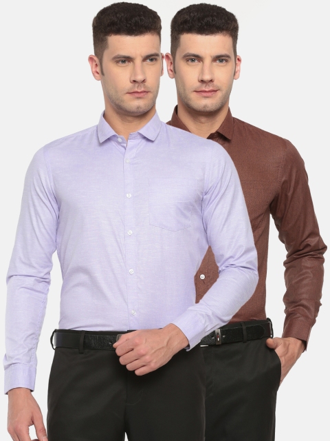 

Excalibur Men Assorted Pack Of Two Slim Fit Casual Shirts