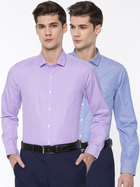 

Excalibur Men Assorted Pack of 2 Regular Fit Formal Shirt