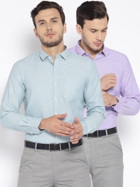 

Excalibur Men Assorted Slim Fit Striped Formal Shirt