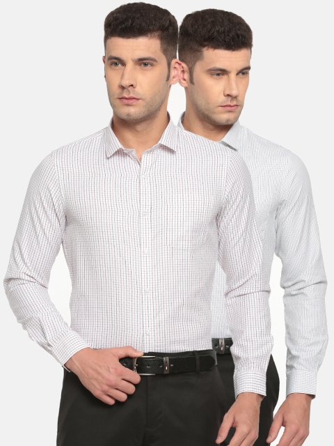 

Excalibur Men Assorted Pack of 2 Slim Fit Formal Shirt