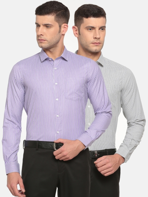 

Excalibur Men Assorted Pack of 2 Slim Fit Formal Shirt