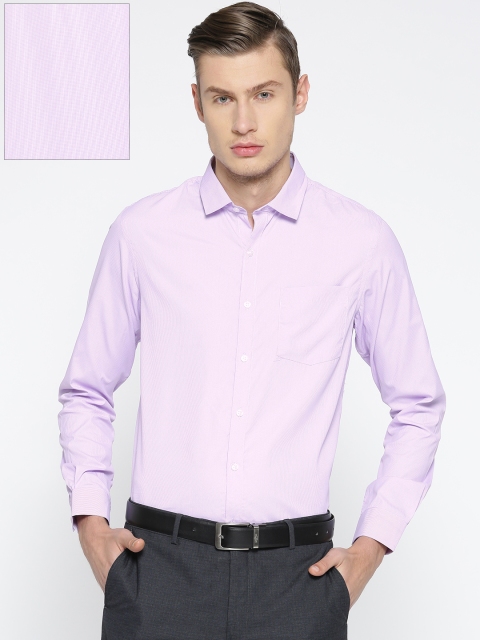 

Excalibur Men Purple Slim Fit Checked Formal Shirt