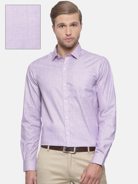 

Excalibur Men Purple Slim Fit Solid Formal Shirt