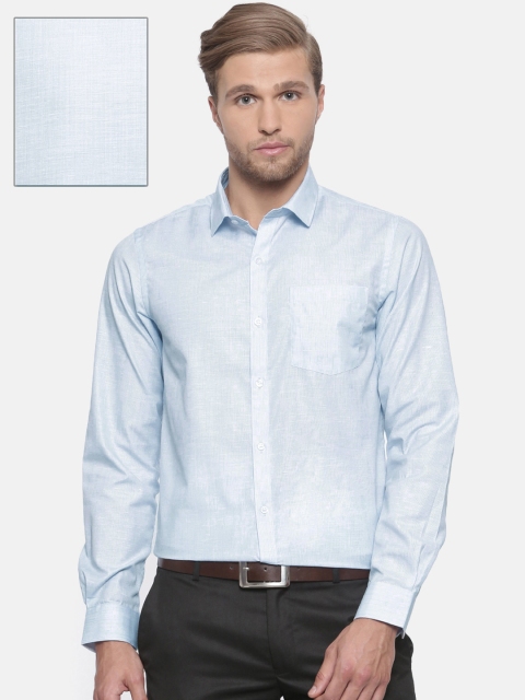 

Excalibur Men Blue Slim Fit Solid Formal Shirt