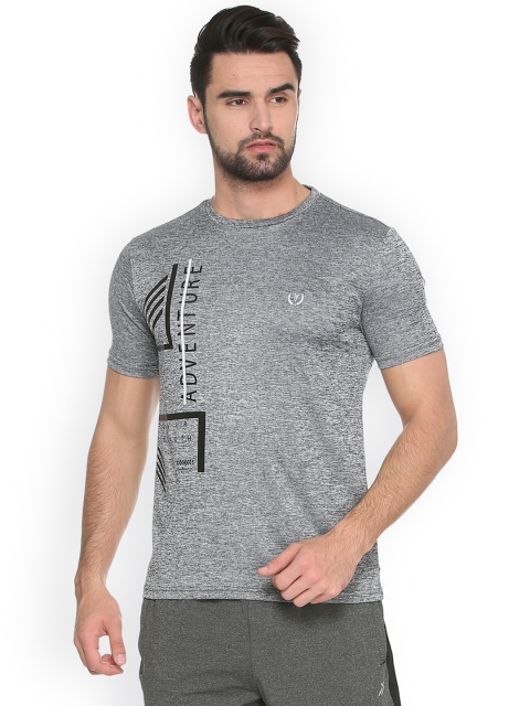 

Van Heusen Sport Men Grey Self Design Round Neck T-shirt