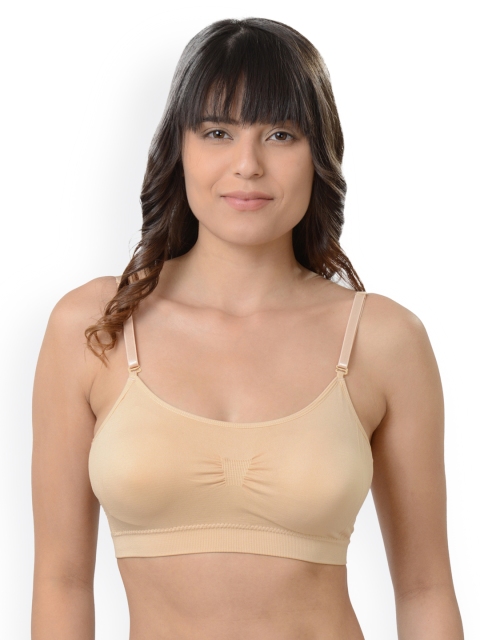 

Da Intimo Beige Solid Non-Wired Lightly Padded Everyday Bra DI987