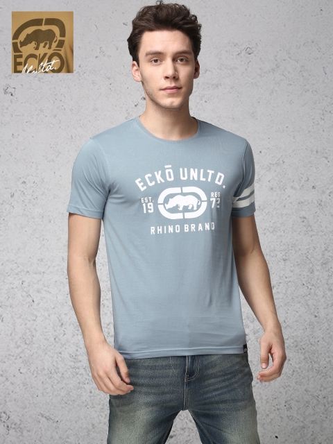 

Ecko Unltd Men Pack of 2 Round Neck T-shirts, Brown