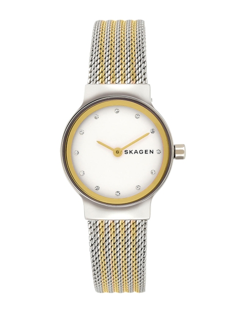 

SKAGEN Women White & Silver-Toned Analogue Watch