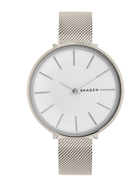 

SKAGEN Women White & Silver-Toned Analogue Watch