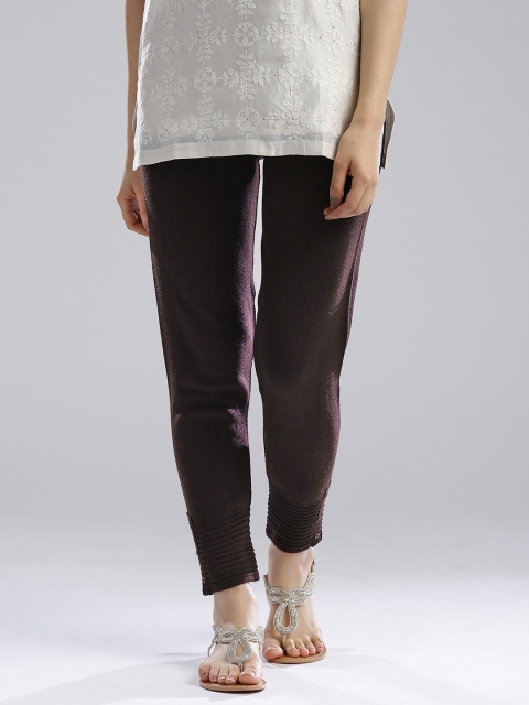 

W Aubergine Leggings, Purple