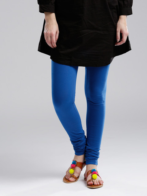 

W Blue Churidar Leggings