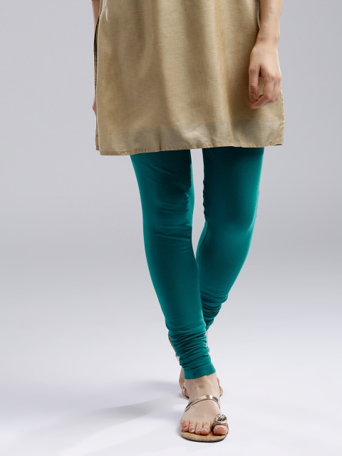 

W Teal Green Churidar Leggings
